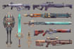 design unique weapons illustrations