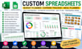 create excel google sheets budget planner expense tracker meal planner
