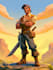 draw 2d game character illustration