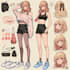 create anime character sheet and custom reference art