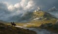 draw custom landscape illustrations and scenic backgrounds