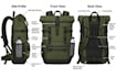 create bag tech pack, handbag design,backpack, tote bag, purse flat sketch