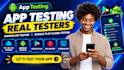 do 12 or 20 app testers for android app testing and google play closed testing
