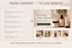 create and optimize UX friendly website content