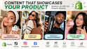 create ugc videos for shopify products
