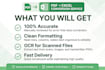 convert PDF to excel, scanned image to editable excel
