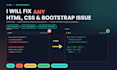 fix HTML CSS bootstrap bugs and responsive issues
