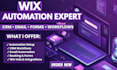set up wix automation CRM workflows email forms and booking