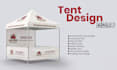 design tent, table cover, flag and canopy tent