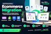 migrate woocommerce  shopify wix  shopware with complete data transfer