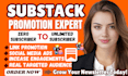 do substack newsletter promotion, subscribers growth setup, article promotion