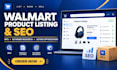 create and optimize walmart product listings with SEO and wfs