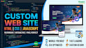 convert figma to HTML CSS javascript responsive frontend website
