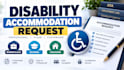 write a disability accommodation request