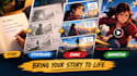 turn your story or script into a comic storyboard and motion comic animation