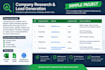 web research and data entry