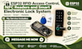 program esp32 rfid access control, nfc readers and smart electronic lock system