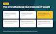 fix google merchant center errors and disapproved products