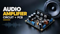 custom audio amplifier circuit, amplifier pcb, audio electronics
