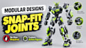 design 3d models  and 3d articulated toys and fidgets for 3d printing