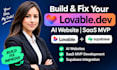 build and fix lovable ai website lovable dev ai supabase saas mvp
