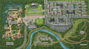 design custom theme park, amusement park, zoo map and wayfinding maps