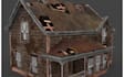 create low poly psx horror environment, retro game map and 3d assests