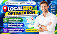 local SEO optimization for GEO, aeo, google business profile on wordpress, wix