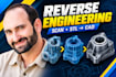 reverse engineer any part into a precise 3d cad model, scan data, stl to step
