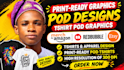 do custom merch by amazon t shirt design and print on demand pod graphics