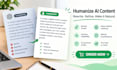 humanize ai content, rewrite ai text and make it sound natural