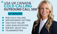 usa uk cold calling b2b cold caller appointment setting outbound sales call sdr