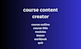 create course content, course outline