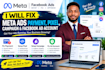fix meta ads payment, pixel, campaign and facebook ad account