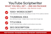 write viral video script for your channel
