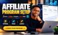 optimize and launch awin, setup jvzoo impact warriorplus cj affiliate program