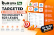 provide targeted ecommerce store, technology leads, b2b leads from builtwith pro