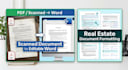 do professional document typing and real estate document formatting