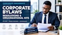 prepare corporate bylaws, resolutions and organizational documents