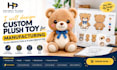 create manufacturing ready plush toy design plush pattern and plush tech pack