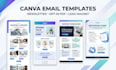 design canva  editable newsletter and email template, email opt in pdf
