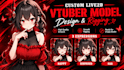 vtuber model female live2d vtuber model live 2d vtuber model 2d vtuber model