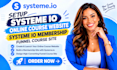 setup systeme io online course website systeme io membership funnel course site