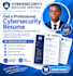 write an ats friendly cybersecurity resume, CV and cover letter