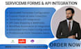 design servicem8 form template and form 3rd party API integratation servicetitan