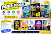 design a professional poster in canva