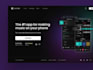 design saas website landing page UI UX