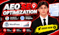 do aeo SEO optimization, for google ai overviews, featured snippets on wordpress