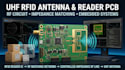 design uhf rfid antenna, reader pcb and high frequency rf circuit embedded