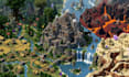create a custom minecraft fantasy map, adventure world and medieval kingdom
